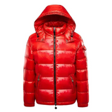 Men's Glossy Hooded Puffer Jacket