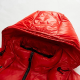 Men's Glossy Hooded Puffer Jacket