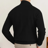 Men's Half Zip Fine Knit Sweater