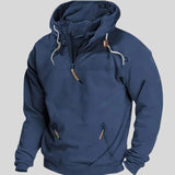 Men's High Neck Pullover Hoodie