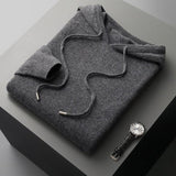 Men's Knit Hooded Pullover Sweater