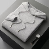 Men's Knit Hooded Pullover Sweater