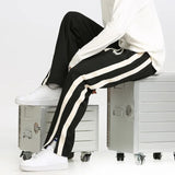 Men's Striped Drawstring Jogger Pants