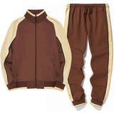 Men's Contrast Panel Tracksuit Set