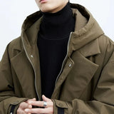 Men's Hooded Longline Parka Coat