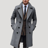 Men's Double Breasted Belted Trench Coat
