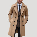 Men's Double Breasted Belted Trench Coat