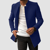 Men's Slim Fit Long Blazer Jacket