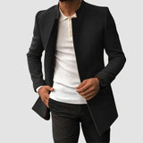 Men's Slim Fit Long Blazer Jacket
