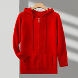Men's Full Zip Knit Hoodie