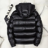 Men's Glossy Hooded Puffer Vest