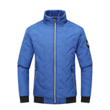 Men's Chevron Quilted Zip Jacket