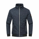 Men's Chevron Quilted Zip Jacket