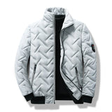 Men's Chevron Quilted Zip Jacket