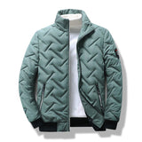 Men's Chevron Quilted Zip Jacket