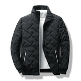 Men's Chevron Quilted Zip Jacket