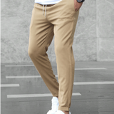 Men's Slim Fit Drawstring Chino Pants