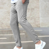 Men's Slim Fit Drawstring Chino Pants