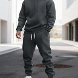 Men's Hooded Jogger Tracksuit Set