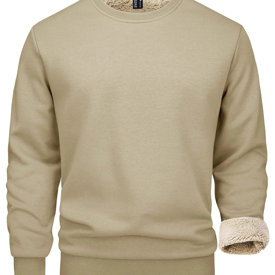Men's Fleece Lined Crew Neck Sweatshirt