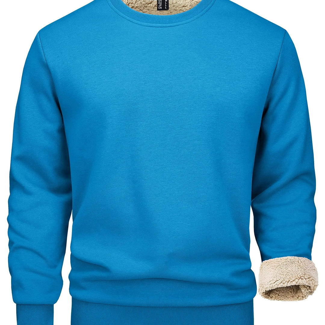 Men's Fleece Lined Crew Neck Sweatshirt