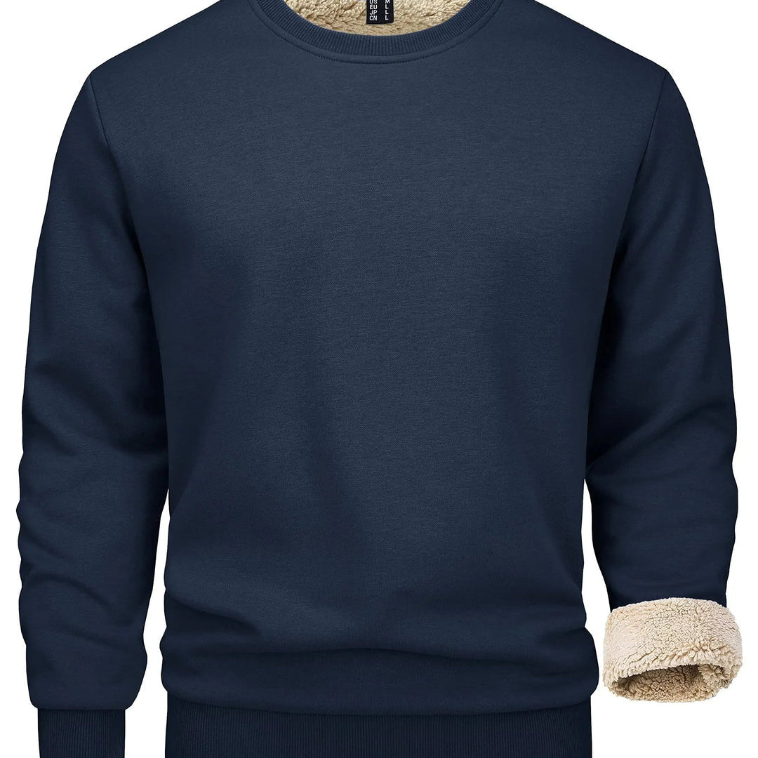 Men's Fleece Lined Crew Neck Sweatshirt