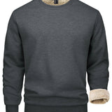 Men's Fleece Lined Crew Neck Sweatshirt