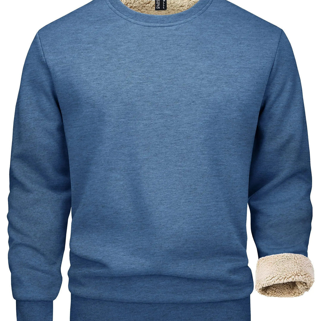 Men's Fleece Lined Crew Neck Sweatshirt