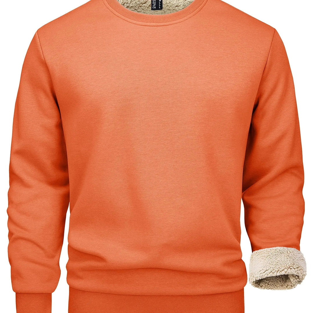 Men's Fleece Lined Crew Neck Sweatshirt