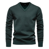 Men's V-Neck Knit Pullover Sweater