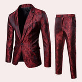Men's Velvet Two Piece Suit