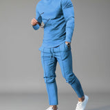 Men's Crew Neck Jogger Tracksuit Set