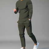 Men's Crew Neck Jogger Tracksuit Set