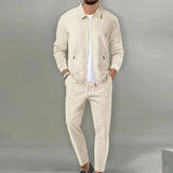 Men's Zip Up Casual Tracksuit Set