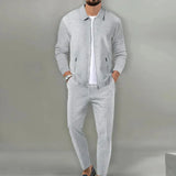 Men's Zip Up Casual Tracksuit Set