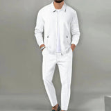 Men's Zip Up Casual Tracksuit Set