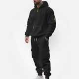 Men's Hooded Jogger Tracksuit Set