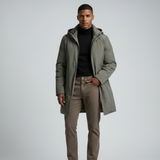 Men's Hooded Longline Parka Jacket