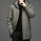 Men's Hooded Longline Parka Jacket