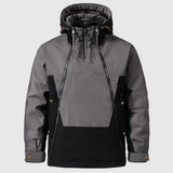 Men's Color Block Hooded Softshell Jacket