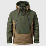 Men's Color Block Hooded Softshell Jacket
