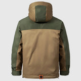 Men's Color Block Hooded Softshell Jacket
