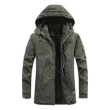 Men's Hooded Sherpa Lined Parka Jacket