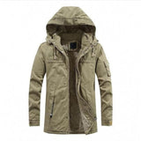 Men's Hooded Sherpa Lined Parka Jacket