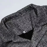 Men's Textured Double-Breasted Blazer