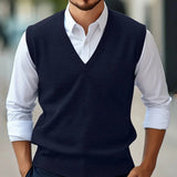 Men's V-Neck Knit Sweater Vest