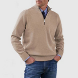 Men's Half Zip Knit Pullover Sweater