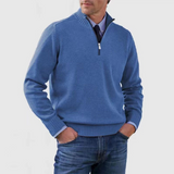 Men's Half Zip Knit Pullover Sweater