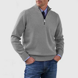 Men's Half Zip Knit Pullover Sweater