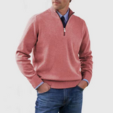 Men's Half Zip Knit Pullover Sweater